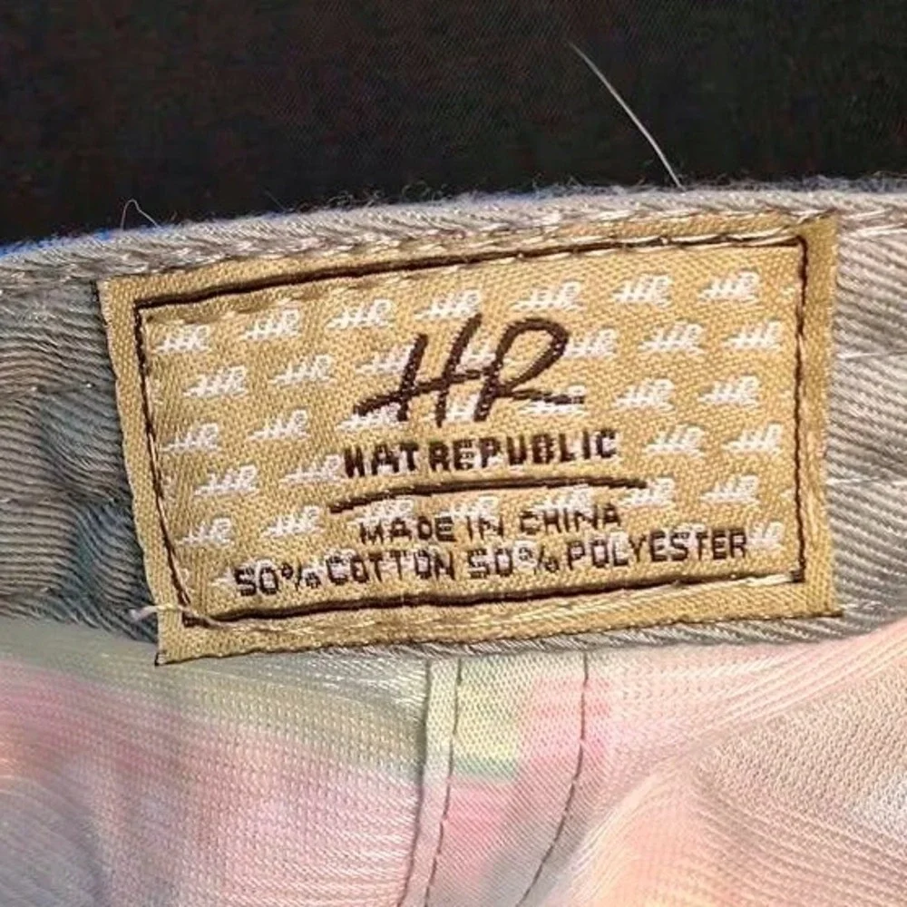 Hat Republic ~ Texas Serape‎ Baseball Cap ~ OS ~ Navy Blue Distressed/Rainbow